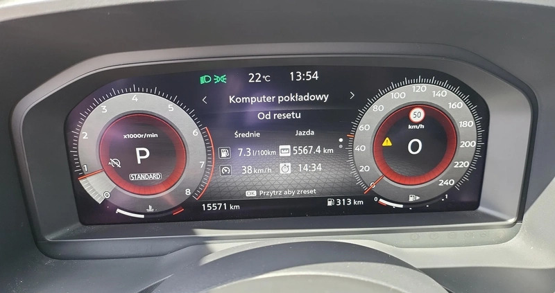 Nissan Qashqai cena 153000 przebieg: 15571, rok produkcji 2022 z Kętrzyn małe 352